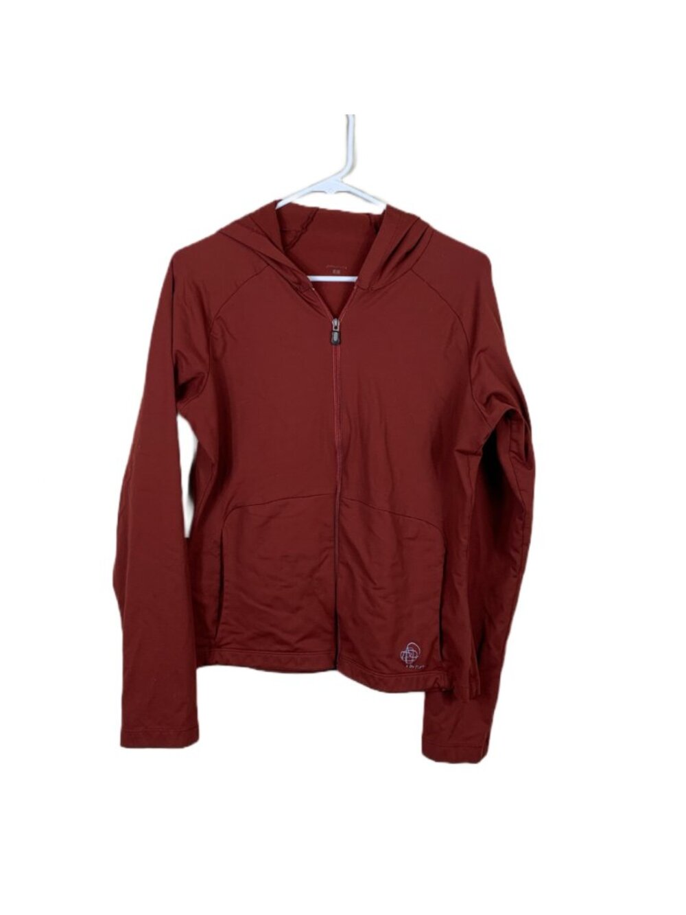 VTG Y2K Patagonia Rhythm Hoodie Large Burnt Orange Full Zip Stretch Gorpcore - Picture 2 of 7